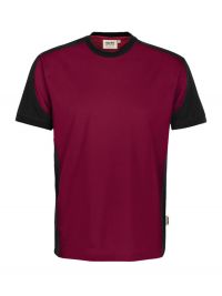 Weinrotes Arbeits T-Shirt
